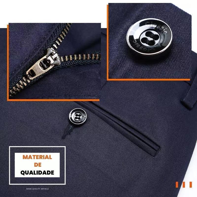 COMPRE 1 LEVE 2 - Calça Social Alfaiataria + Cinto Social Couro